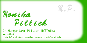 monika pillich business card